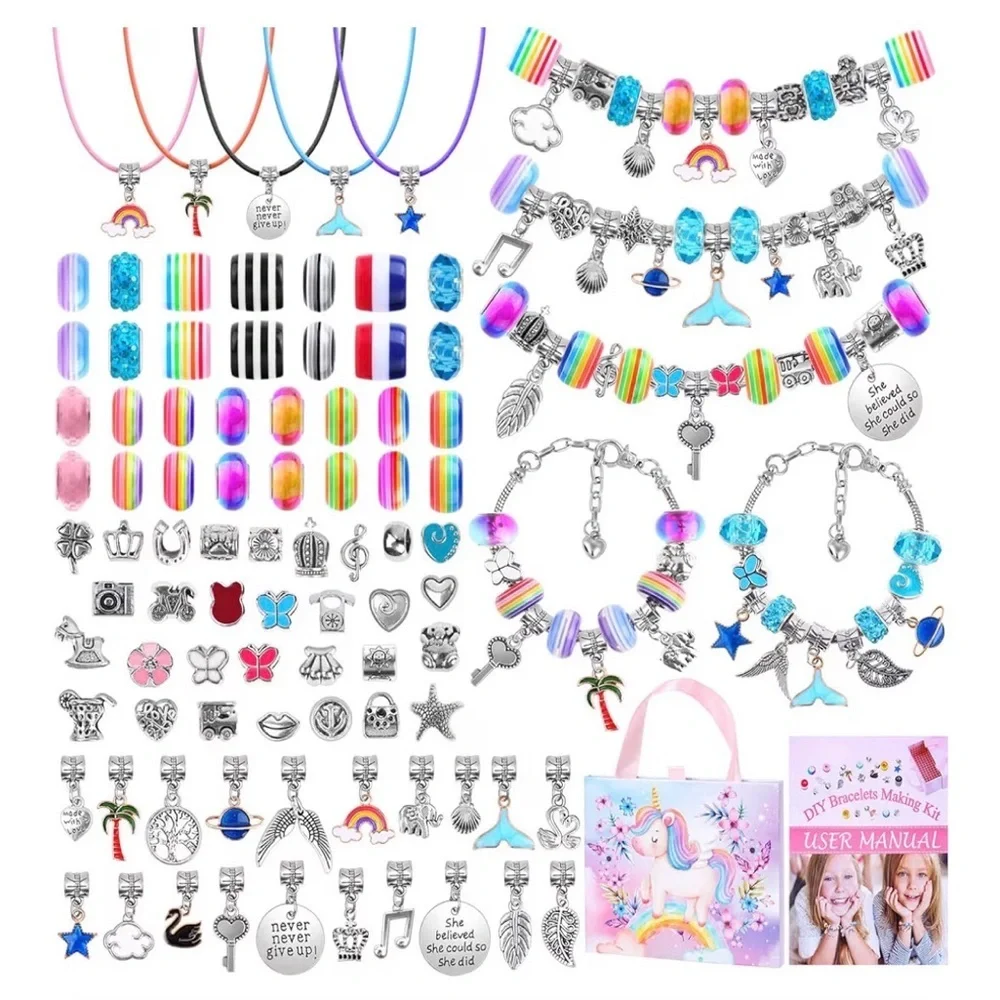 CHARM BRACELET MAKING KIT New in Box - 97 pieces